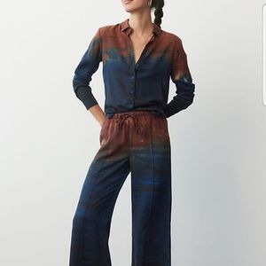 Anthropologie Cloth & Stone Tie-Dye Button Down XS